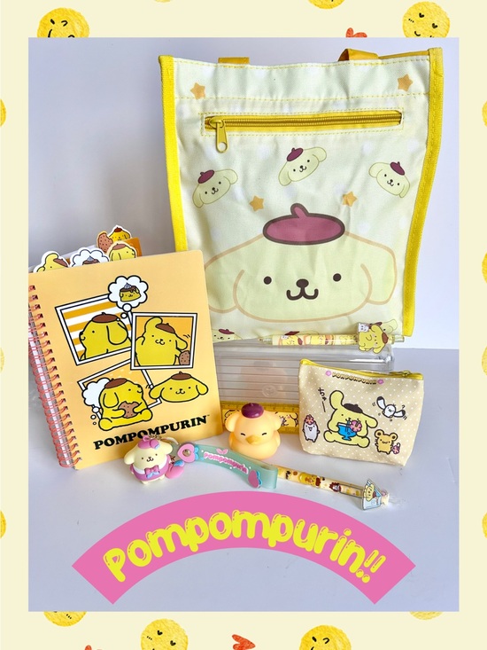 Sanrio Accessories - 💛(POM360) Pompompurin Adorable 8-Piece Tote Bag Bundle!